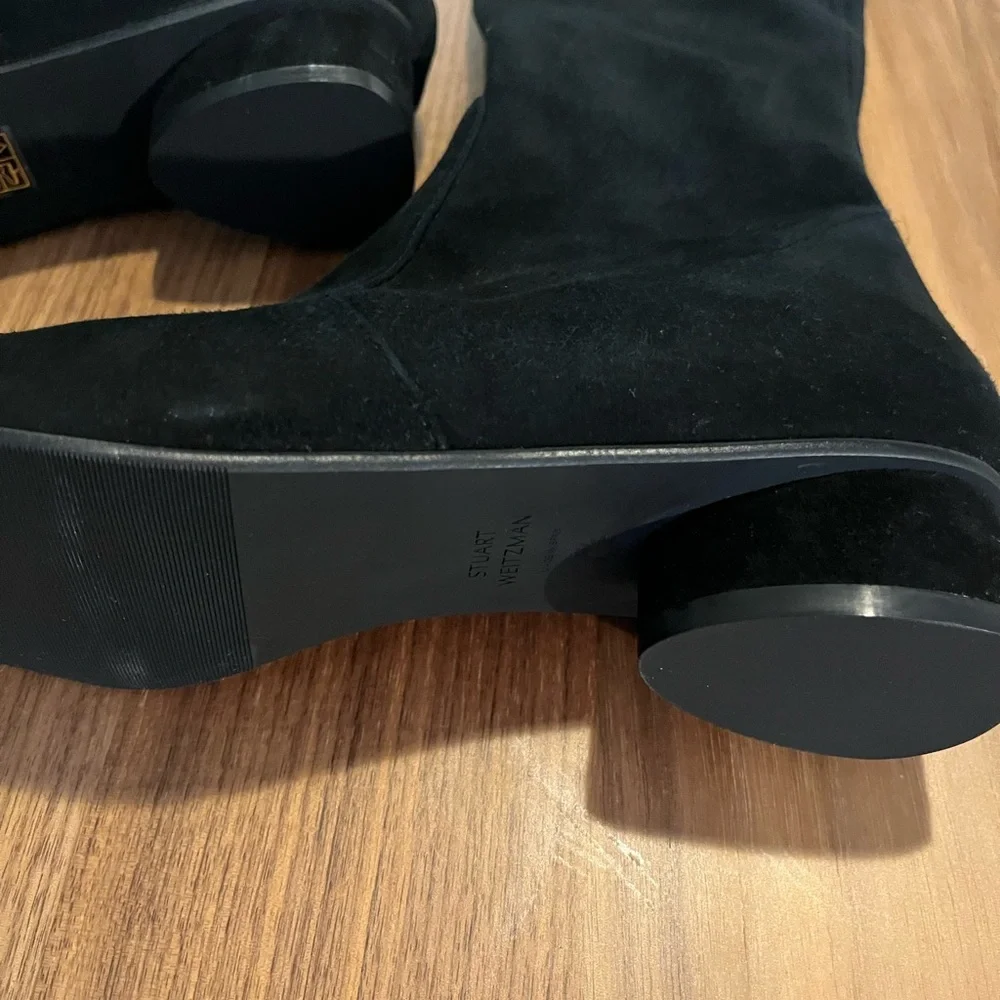 STUART WEITZMAN Over-the-Knee black Women's Boots suede size 8.5 🎩 - Picture 2 of 12